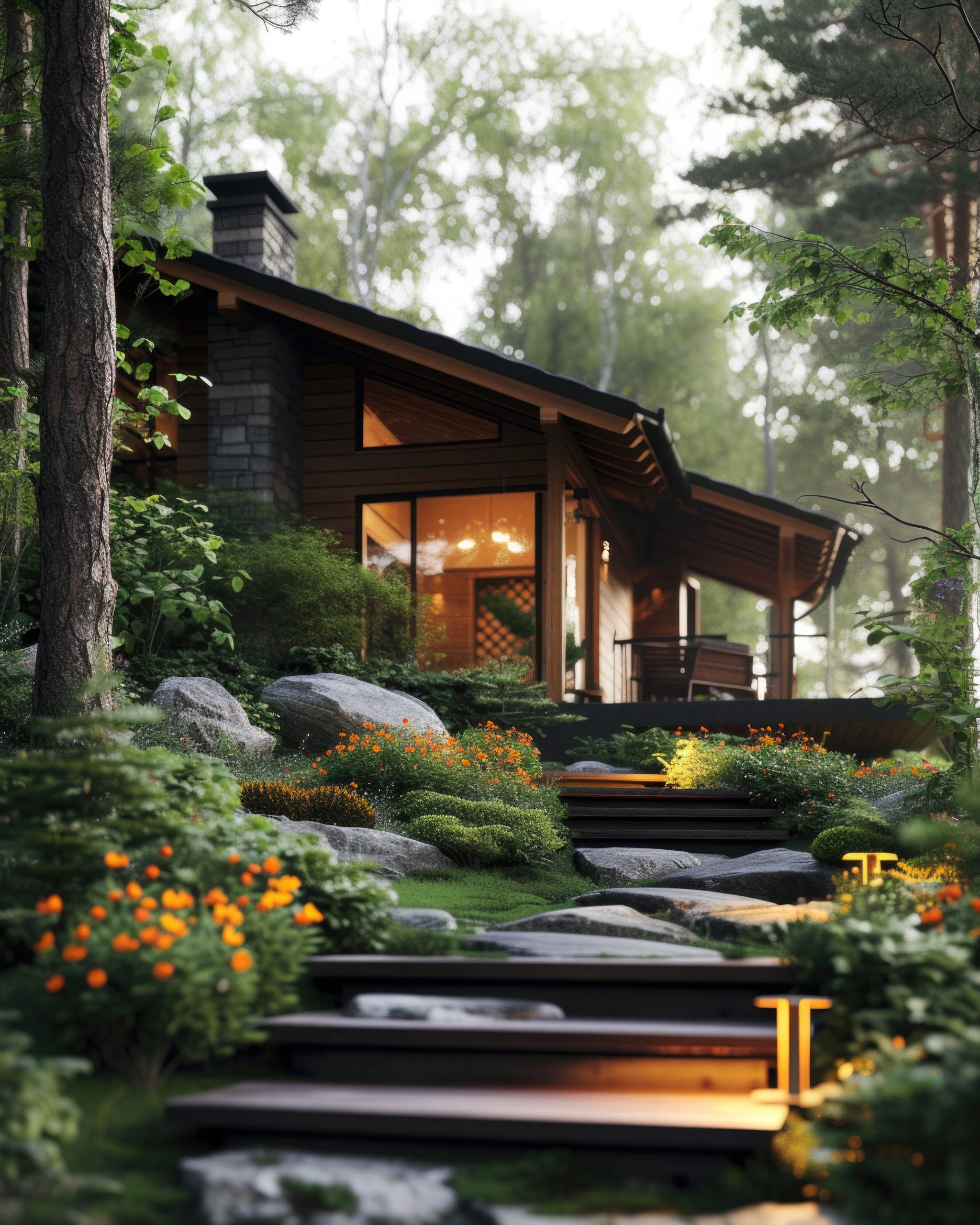 Proyecto Casa 1 estilo XXX. Rocas de Santo Domingo